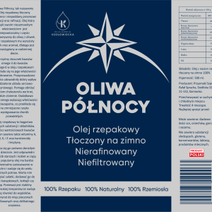 Olej tłoczony na zimno rzepakowy